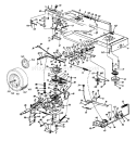 Page D Diagram and Parts List for 13AJ694H401 1997 Yard Man Lawn Tractor
